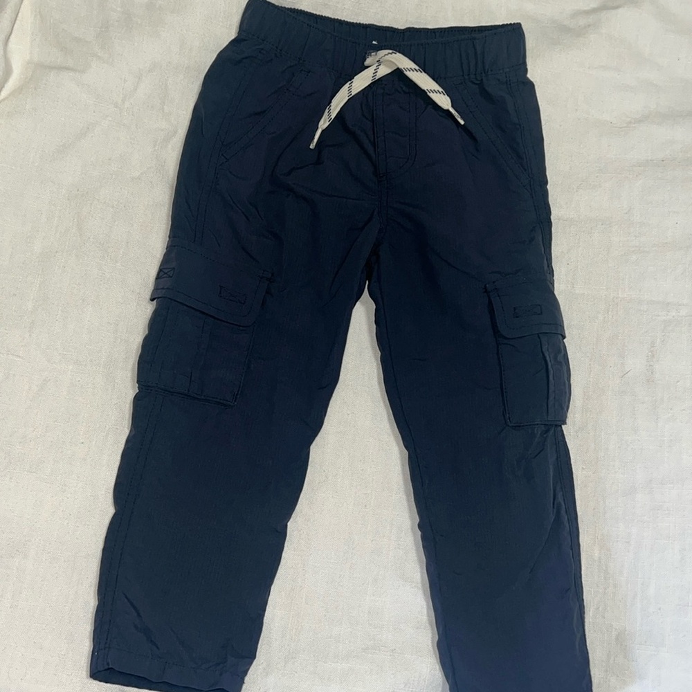 Unisex Navy cargo/ windbreaker pants (3T)